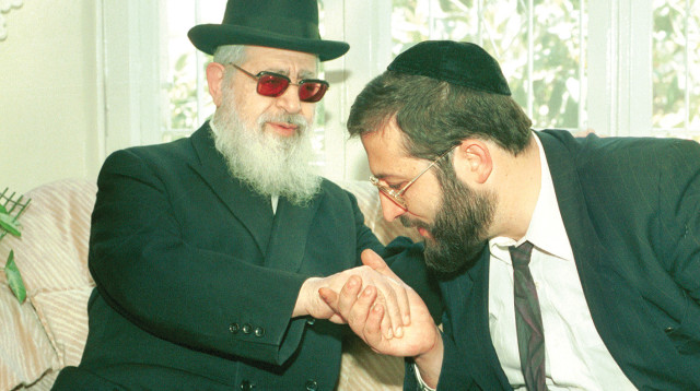 עובדיה יוסף ודרעי  (צילום: פלאש 90)