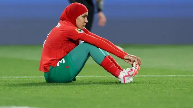 מנוגד להחלטת פיפ"א. חיג'אב בספורט (צילום: GettyImages)