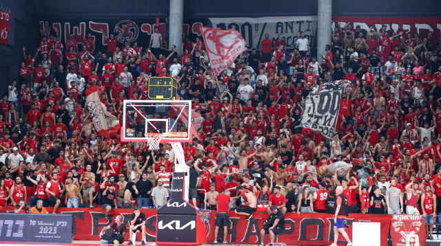 אוהדי הפועל תל אביב (צילום: דני מרון)