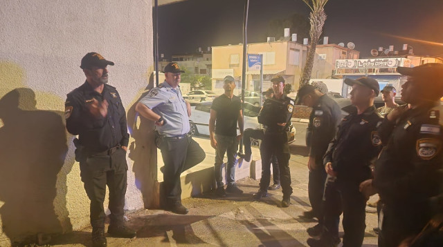 רצח בקריית ים (צילום: דוברות המשטרה)