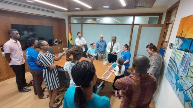 סוכות בגאנה (צילום: חב"ד גאנה)