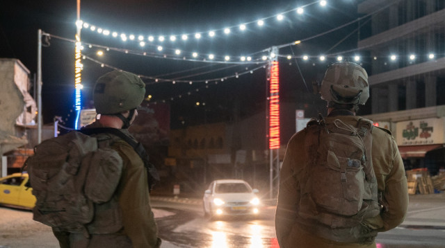 לוחמי צה"ל בחווארה (צילום: דובר צה"ל)