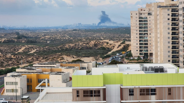 עשן באזור הדרום  (צילום: שימוש לפי סעיף 27א')