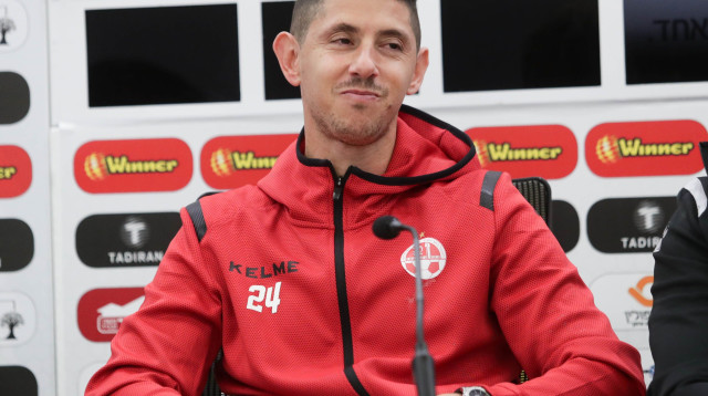 מאור מליקסון מודיע על פרישה ממשחק פעיל, ינואר 2020 (צילום: דני מרון)