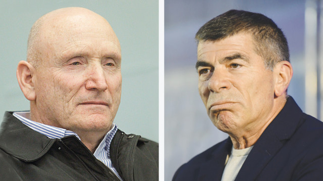 גבי אשכנזי, יצחק בריק (צילום: תומר נויברג, פלאש 90,מרים אלסטר פלאש 90)