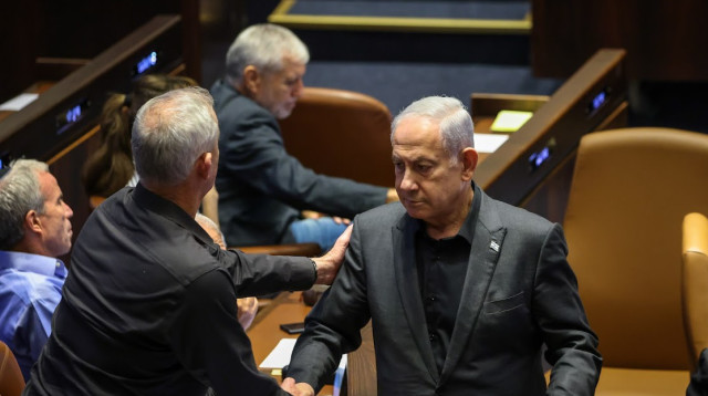 בנימין נתניהו, בני גנץ (צילום: דוברות הכנסת, נועם מושקוביץ)