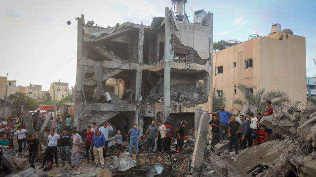 תקיפות צה"ל ברצועת עזה (צילום:  Atia Mohammed/Flash90)