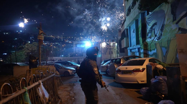 הפרות סדר בירושלים (צילום: דוברות המשטרה)