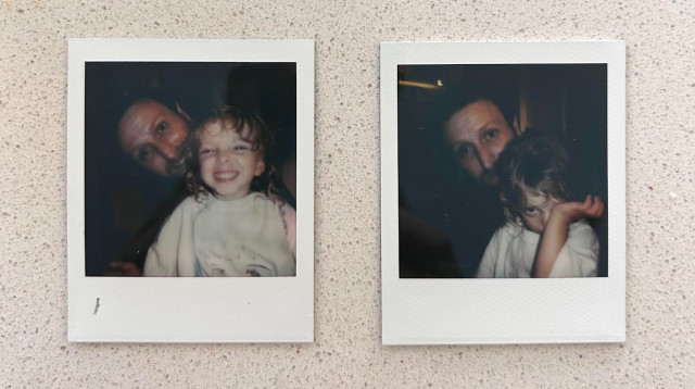 ליאור דיין והבת אלינור (צילום: אוסף פרטי)