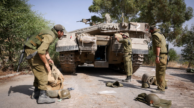 חיילי צה"ל בגבול לבנון (צילום: דוד כהן, פלאש 90)