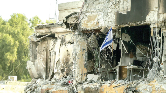 תחנת המשטרה בשדרות אחרי 7 באוקטובר (צילום: יוסי זמיר, פלאש 90)