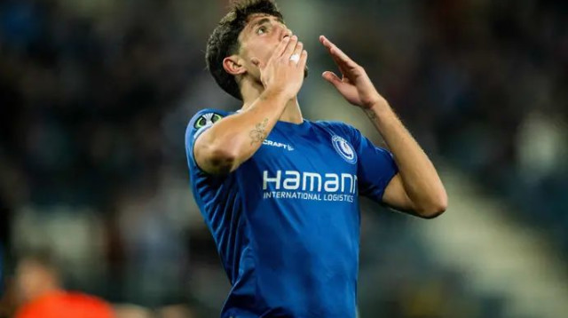 רגע מרגש מאוד. גנדלמן לאחר השער (צילום: GettyImages, JASPER JACOBS / BELGA MAG / Belga via)