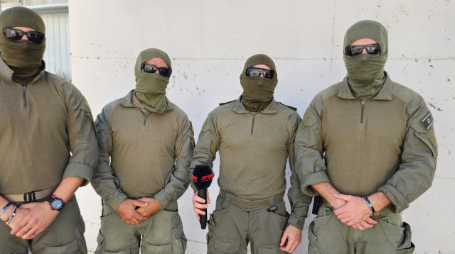 לוחמי ימ"מ בתחנת שדרות (צילום: דוברות מג"ב)