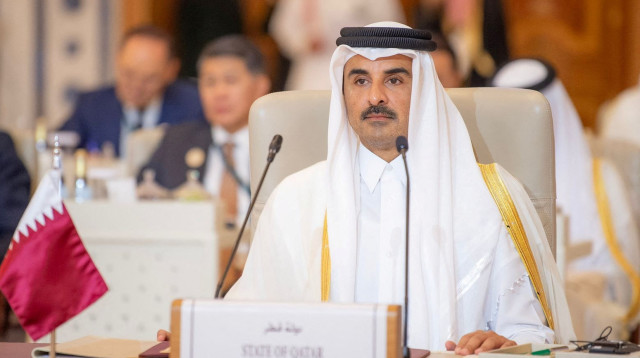 אמיר קטאר שיח' תמים בן חמד אאל ת'אני (צילום:  Saudi Press Agency/Handout via REUTERS)