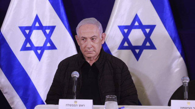 בנימין נתניהו במסיבת העיתונאים (צילום: מרק ישראל סלם)