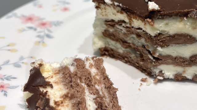 עוגת ביסקוויטים אמיתית (צילום: ליאל עזור)