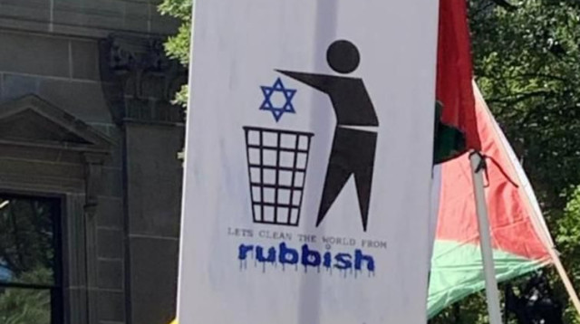 מפגינה פרו-פלסטינית במלבורן (צילום: רענן ברנובסקי)