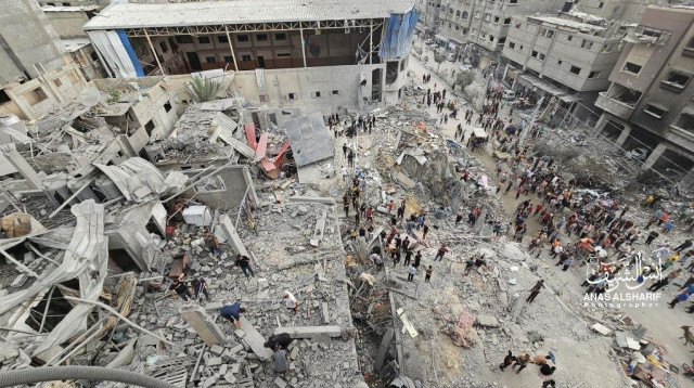 הרס וחורבן בעזה (צילום: רשתות ערביות, שימוש לפי סעיף 27 א')