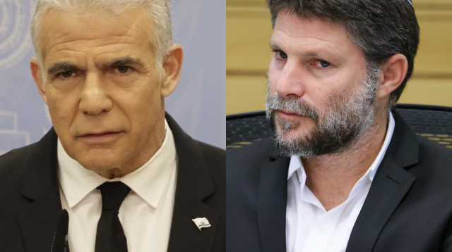 בצלאל סמוטריץ', יאיר לפיד (צילום: מרק ישראל סלם,נועם מושקוביץ, דוברות הכנסת)