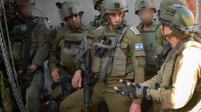 הרמטכ"ל עם הכוחות בעזה (צילום: דובר צה"ל)