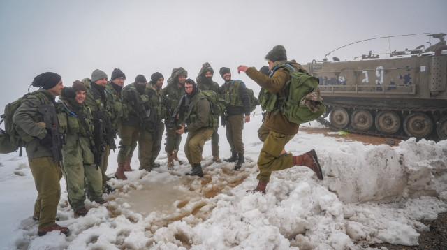 שלג בחרמון (צילום:  Ayal Margolin/Flash90)