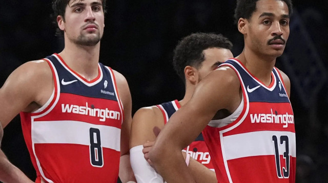 דני אבדיה, ג'ורדן פול, שחקני וושינגטון וויזארדס (צילום: GettyImages, Patrick Smith)