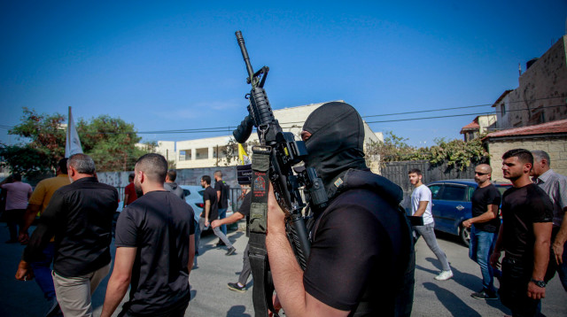 חמושים בג'נין (צילום:  Nasser Ishtayeh/Flash90)