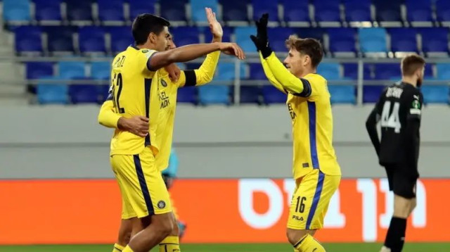 גבי קניקובסקי, דור פרץ, מכבי תל אביב (צילום: אתר רשמי, מכבי תל אביב בכדורגל)