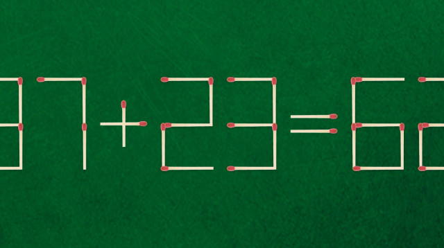 הוסיפו שלושה גפרורים כדי לפתור את התרגיל הזה (צילום: Adobe stock)