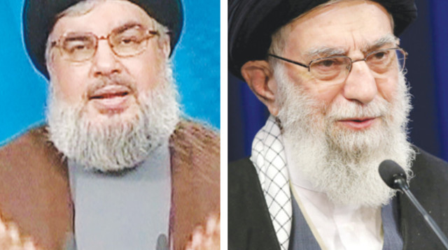 עלי חמינאי, חסן נסראללה (צילום: רויטרס)