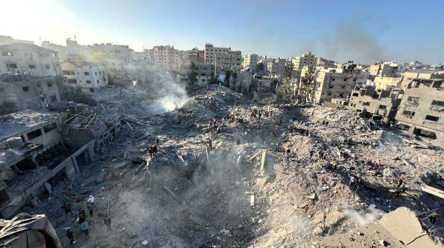 הפצצה הגדולה בסג'עייה (צילום: רשתות ערביות)