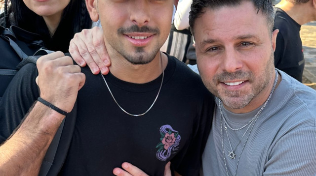 טילטיל ובנו יוסי בבקו"ם (צילום: אור גפן)