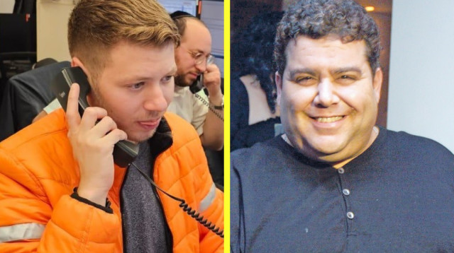 אבי ביטר ויאיר נתניהו (צילום: אמיר מאירי,דוברות איחוד הצלה)