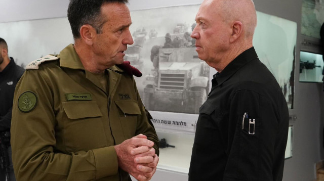 יואב גלנט, הרצי הלוי (צילום: אריאל חרמוני)