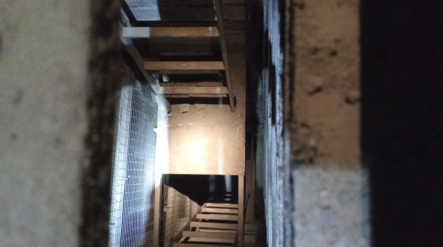 פיר מנהרה שאותר ברצועת עזה (צילום: דובר צה"ל)