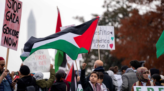 הפגנות פרו פלסטיניות בארה"ב (צילום: REUTERS/Bonnie Cash)