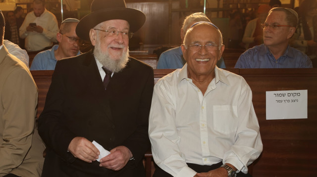 אביגדור קהלני, הרב לאו (צילום: אור גפן)