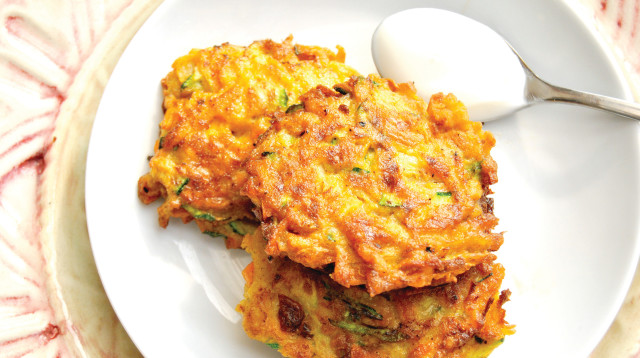 לביבת קישוא וגזר (צילום: פסקל פרץ-רובין)