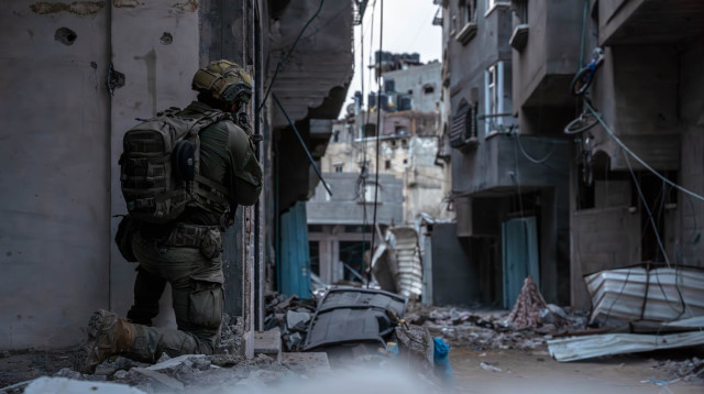 תיעוד מפעילות כוחות אוגדה 162 בג׳באליא (צילום: דובר צה"ל)