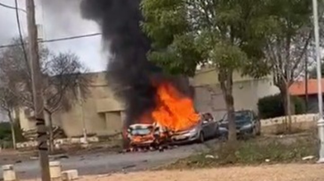 פגיעת נ"ט באביבים (צילום: שימוש לפי סעיף 27א')