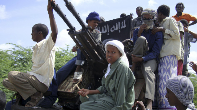 ארגון הטרור אל-שבאב במוגדישו, 22 ביוני 2009 (צילום: רויטרס)