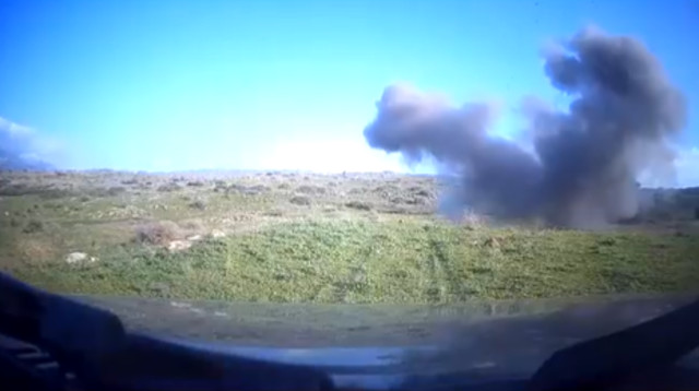 פגיעת טיל הנ"ט בצפון (צילום: רשתות חברתיות, שימוש לפי סעיף 27 א')