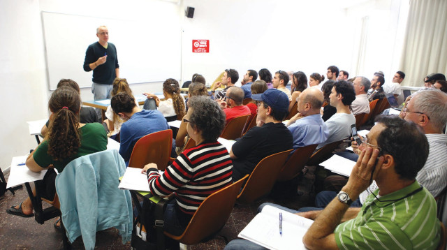לימודים באקדמיה  (צילום: אביר סולטן פלאש 90)