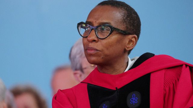 נשיאת הרווארד לשעבר, קלודין גיי (צילום: רויטרס)