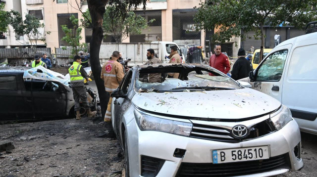 זירת החיסול של אל-עארורי בביירות (צילום: שימוש לפי סעיף 27א')