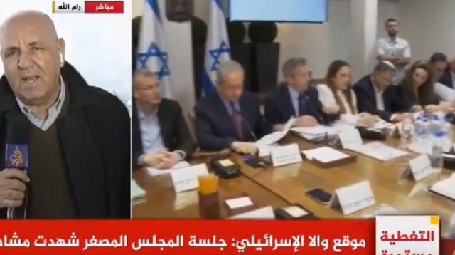 סיקור של רשת אל ג'זירה (צילום: רשתות חברתיות, שימוש לפי סעיף 27 א')