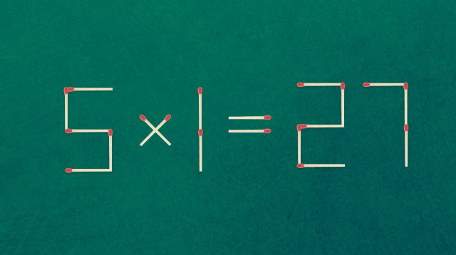 הזיזו רק שני גפרורים כדי לפתור את התרגיל (צילום: Adobe stock)