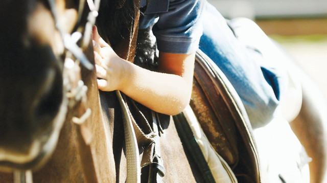 רכיבה טיפולית על סוס (צילום: אינגאימג')