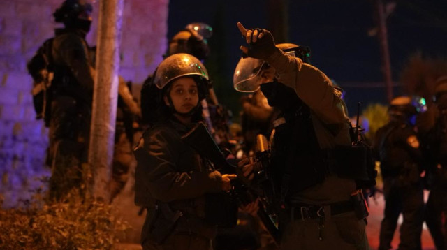 פעילות שוטרי מחוז ירושלים ולוחמי מג״ב במזרח ירושלים (צילום: דוברות המשטרה)