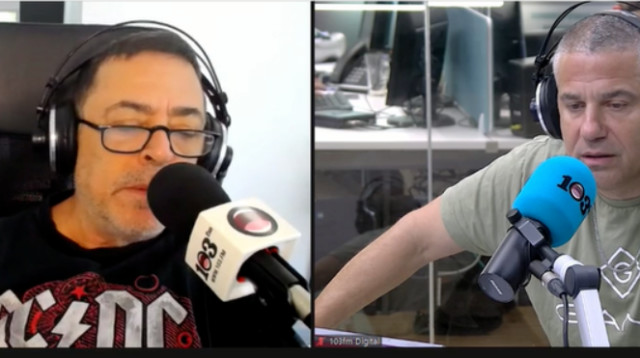 בן כספית וינון מגל (צילום: צילום מסך 103FM)